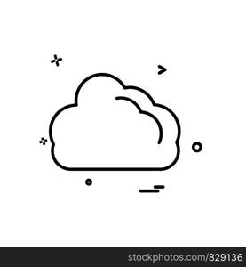 Cloud icon design vector