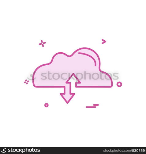 Cloud icon design vector