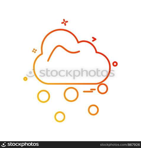 Cloud icon design vector