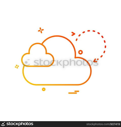 Cloud icon design vector