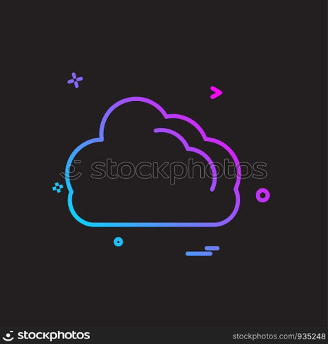Cloud icon design vector