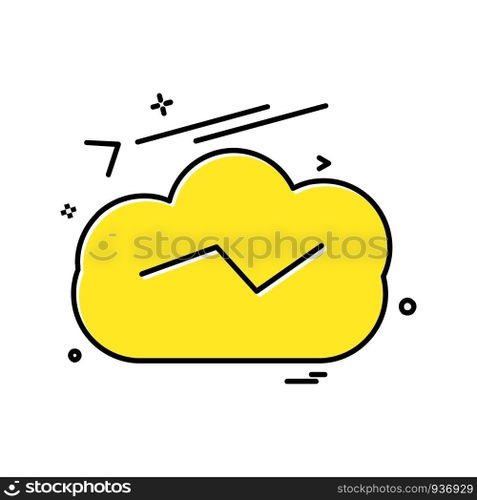 Cloud icon design vector