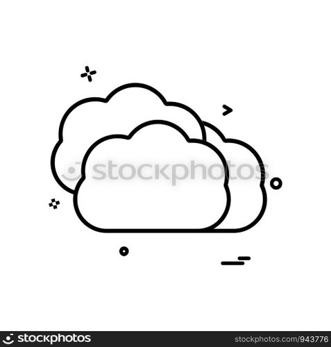 Cloud icon design vector