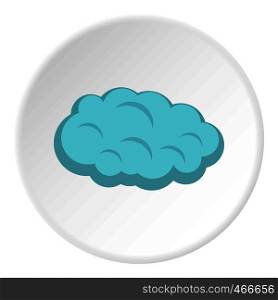 Cloud icon in flat circle isolated on white background vector illustration for web. Cloud icon circle