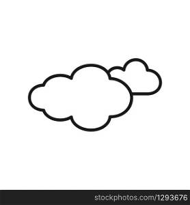 cloud icon in trendy flat style