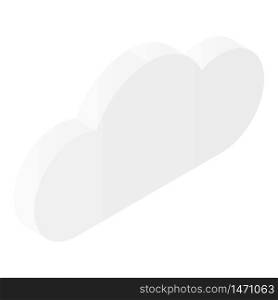 Cloud icon. Isometric of cloud vector icon for web design isolated on white background. Cloud icon, isometric style
