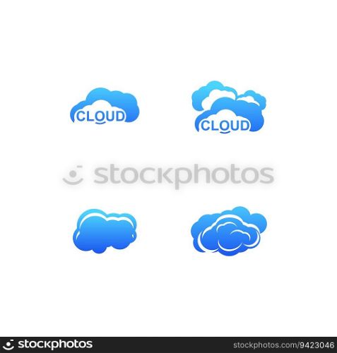 Cloud Icon Logo Vector Template