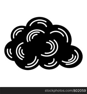 Cloud icon. Simple illustration of cloud vector icon for web. Cloud icon, simple black style