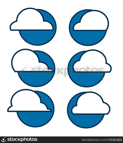 Cloud icon vector , Cloud illustration. Flat design style