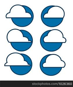 Cloud icon vector , Cloud illustration. Flat design style