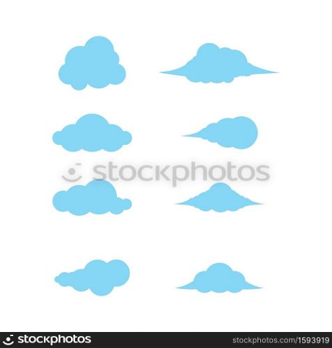 Cloud icon vector flat design