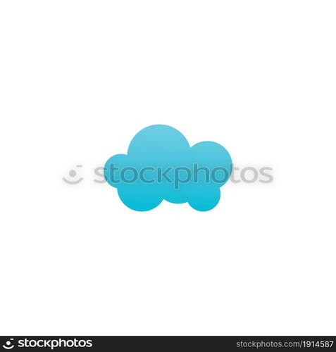 Cloud icon vector flat design,illustration logo template