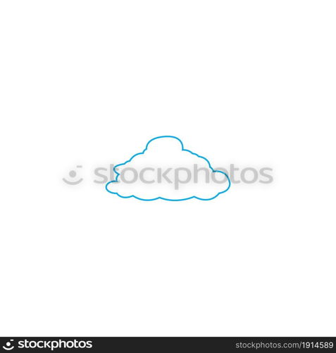 Cloud icon vector flat design,illustration logo template