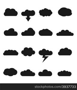 Cloud icons for cloud computing for web and app