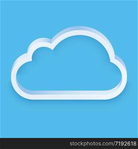 Cloud icons for cloud computing web and app. vector illustration