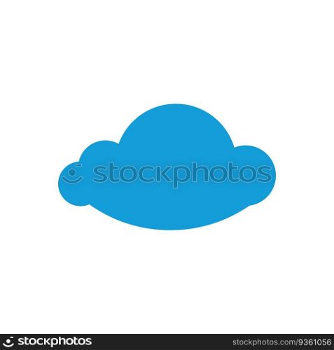 Cloud illustration logo vector flat design