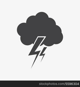 cloud lightning icon