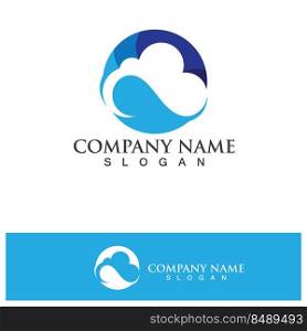 Cloud Logo And Symbol Icon template vector icon illustration 
