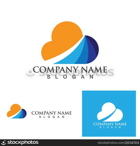 cloud logo and symbol vector template