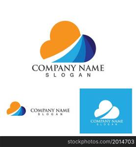 cloud logo and symbol vector template