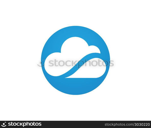 Cloud Logo Template. cloud technology vector logo template design vector