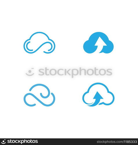 Cloud Logo vector design Template