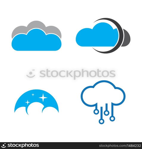Cloud Logo vector design Template