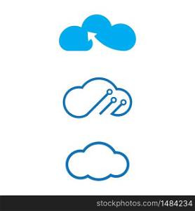 Cloud Logo vector design Template