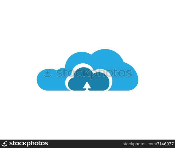cloud logo vector icon template