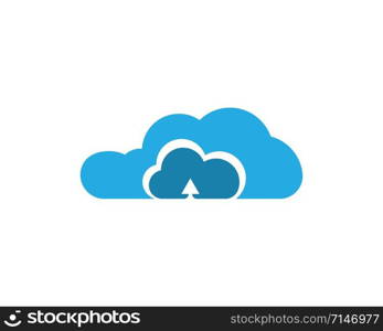 cloud logo vector icon template