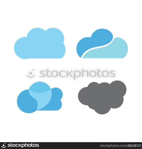 cloud logo vector icon template