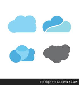 cloud logo vector icon template