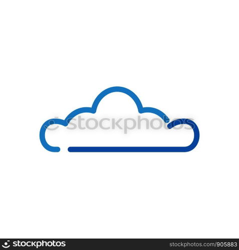 cloud logo vector icon template