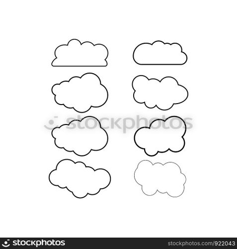 cloud  logo vector template design