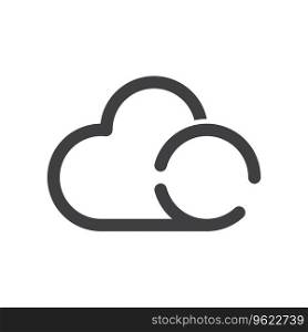 Cloud logo vector template icon illustration design