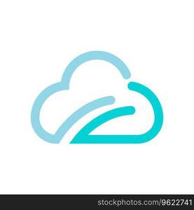 Cloud logo vector template icon illustration design