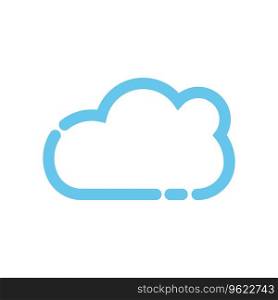 Cloud logo vector template icon illustration design