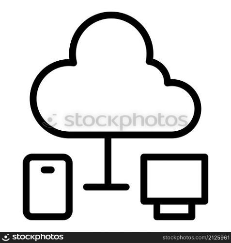 Cloud network icon outline vector. Code verification. Secure certificate. Cloud network icon outline vector. Code verification