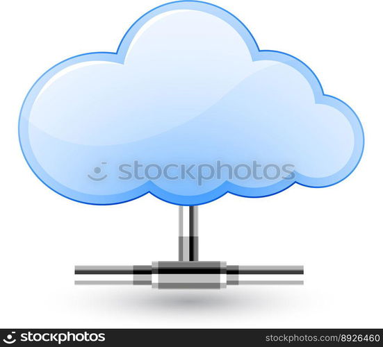 Cloud network vector image