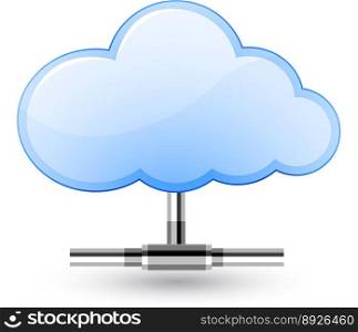 Cloud network vector image