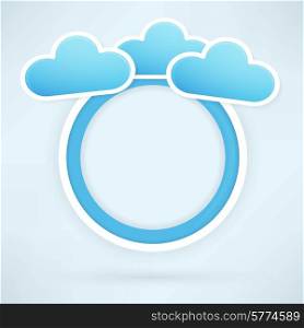 Cloud paper circle