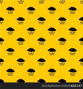 Cloud pattern seamless vector repeat geometric yellow for any design. Cloud pattern vector