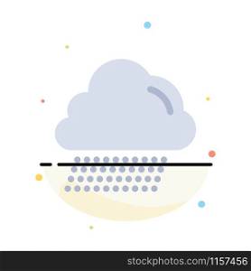 Cloud, Rain, Canada Abstract Flat Color Icon Template
