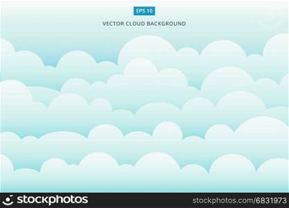 cloud scape vector background illustration