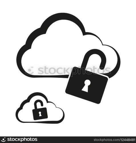 Cloud security concept. Encrypted cloud storage. Protected data transfer. Secure cloud technology. Vector illustration. EPS 10. Stock image. Cloud security concept. Encrypted cloud storage. Protected data transfer. Secure cloud technology. Vector illustration. EPS 10.