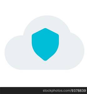 Cloud security protects the stored data.