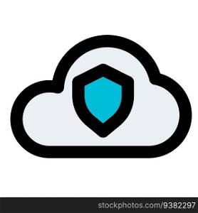 Cloud security protects the stored data.