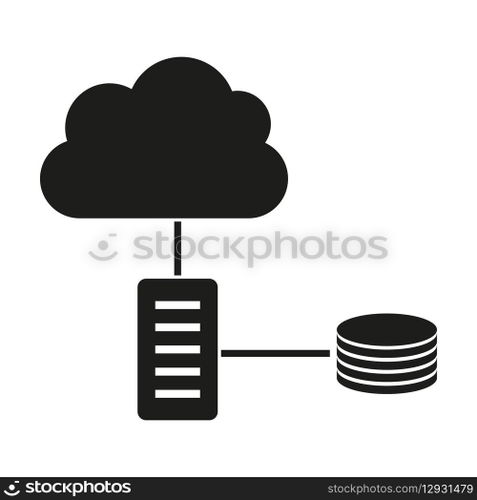 Cloud Server Storage Icon. Data connection with server. Cloud computing network. Vector symbol. EPS 10.. Cloud Server Storage Icon. Data connection with server. Cloud computing network. Vector symbol.