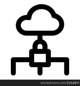 Cloud server used to execute apps and store data.