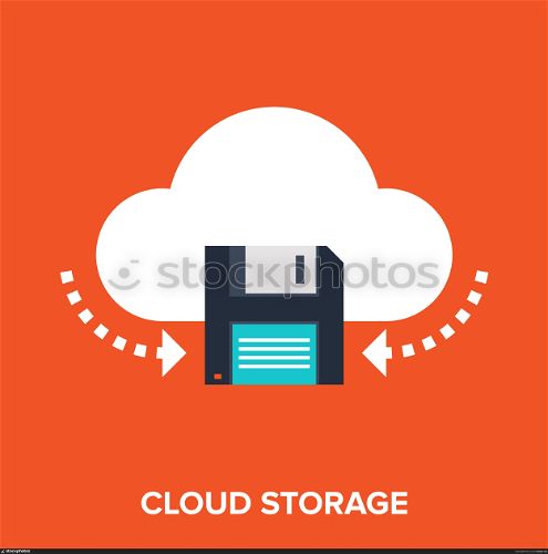 Cloud Services. Abstract vector illustration of Cloud Services flat design concept.